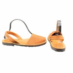 PONS Avarcas Brown Leather Sandals Menorca Spain Size 8